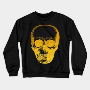 Fingerprint golden Skull Crewneck Sweatshirt